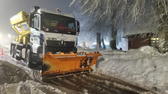 Kocaeli'de kar mesaisi