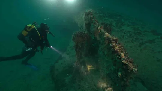 Karadeniz'in 36 metre altında sevinç çığlıkları