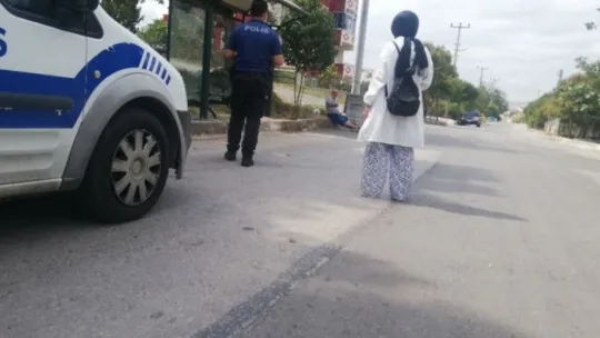 Karantinadayken dışarı çıkana polis müdahalesi!