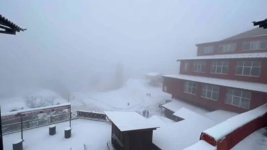 Kartepe'de kar manzaraları
