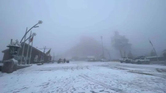 Kartepe'de kar manzaraları