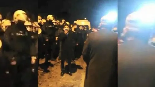 Kartepe'de mezar taşıma gerginliği!