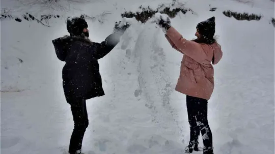Kartepe'de yoğun kar yağışı