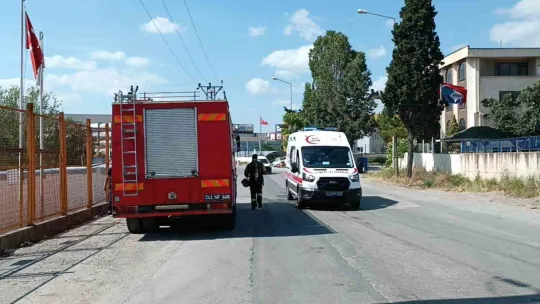 Kauçuk fabrikasında yangın çıktı