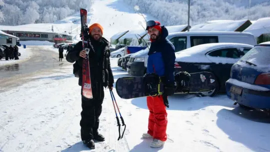 Kartepe'de karın tadını doyasıya çıkardılar