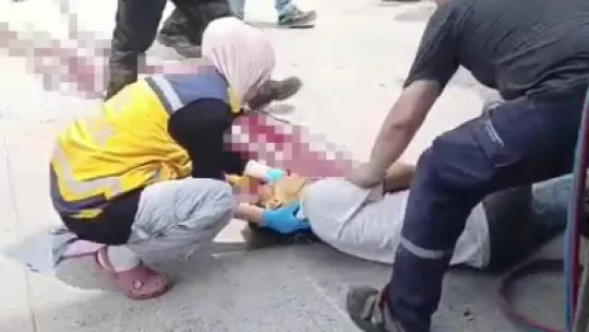 Kaynak sırasında kafası ezilen şoför feci şekilde can verdi