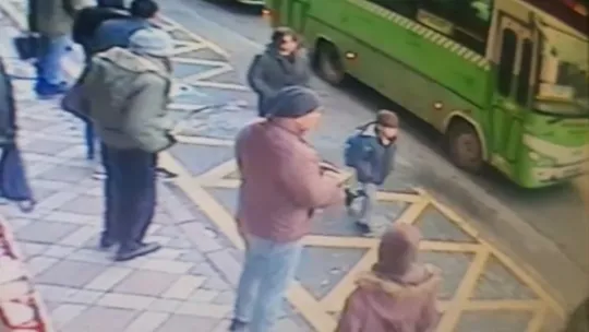 Minik Ömer'in son anları kamerada