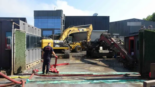 Kimyasal atık malzemelerini soğutma çalışmaları devam ediyor
