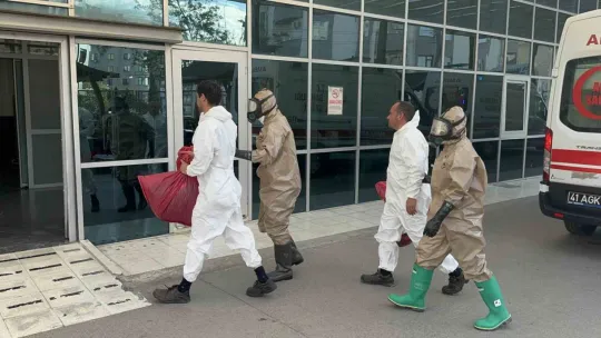 Kimyasal temas paniği: 4 işçi hastaneye kaldırıldı