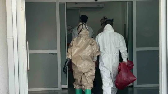 Kimyasal temas paniği: 4 işçi hastaneye kaldırıldı
