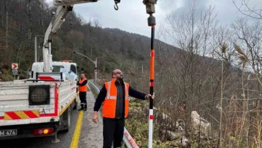 Kış turizm merkezi Kartepe'nin yolunda güvenlik önlemleri artırıldı