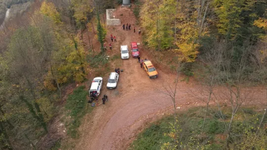 Teleferik hattında gerçeği aratmayan tatbikat