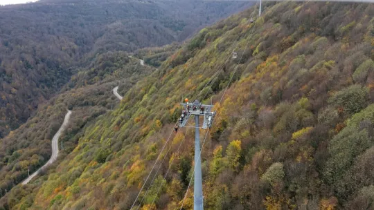 Teleferik hattında gerçeği aratmayan tatbikat