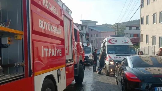 Kışlık konserve yaparken yangın çıktı, 2 kişi dumandan etkilendi