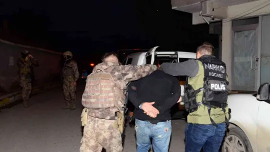 Kocaeli'de operasyon: 157 tutuklama