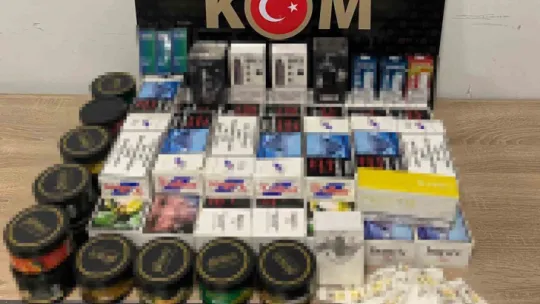 1 ton 100 kilo gümrük kaçağı tütün ele geçirildi