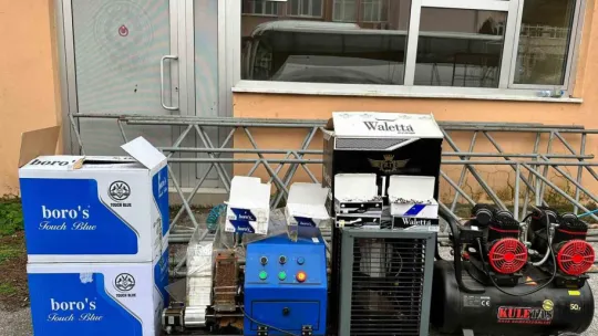 26 bin sahte bandrollü boş ve dolu makaron ele geçirildi