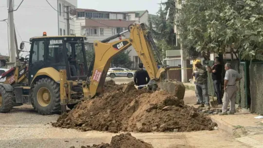 Kocaeli'de doğal gaz borusu delindi