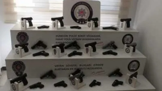 Kocaeli'de çok sayıda silah ele geçirildi