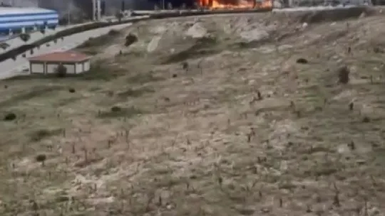Kocaeli'de fabrika inşaatında yangın çıktı