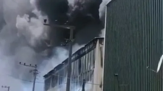 Kocaeli'de fabrika yangını