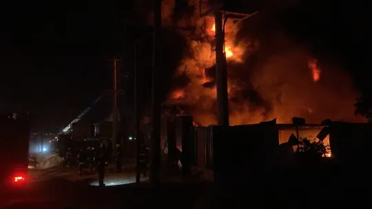 Kocaeli'de fabrika yangını