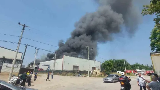 Kocaeli'de fabrika yangını