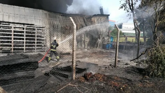 Kocaeli'de fabrikada yangın