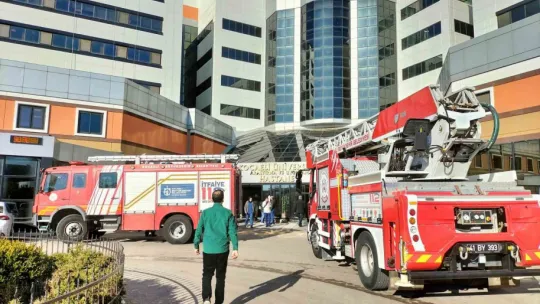 KOÜ hastanesinde korkutan yangın