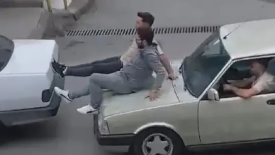 Kocaeli'de ilginç görüntü