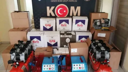 Kocaeli'de kaçak sigara operasyonu: 2 gözaltı