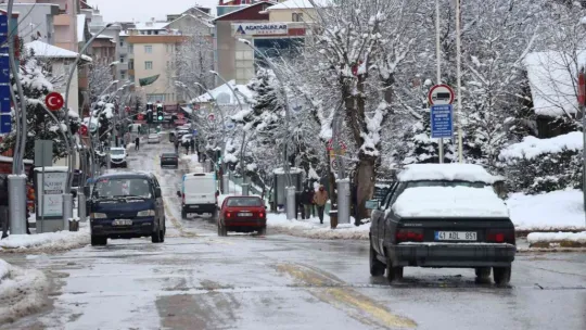 Kocaeli'de kar yağışı günlük yaşamı olumsuz etkiliyor