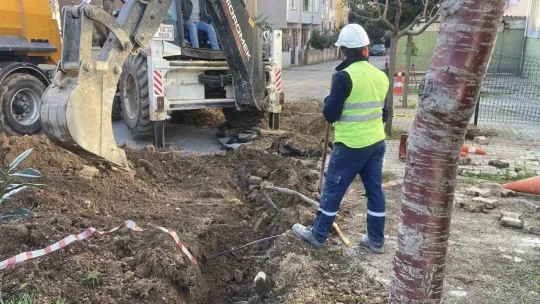 Kocaeli'de kazı çalışması sırasında doğal gaz borusu delindi