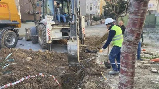 Kocaeli'de kazı çalışması sırasında doğal gaz borusu delindi