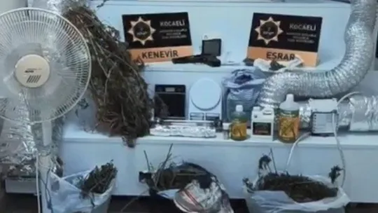 Kocaeli'de kenevir imalathanesine operasyon!