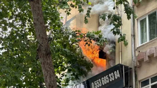 Kocaeli'de masaj salonunda korkutan yangın