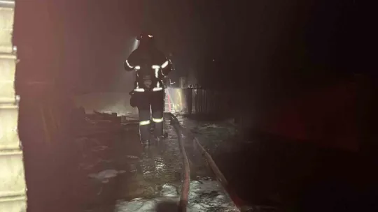 Kocaeli'de metal işleme atölyesinde yangın