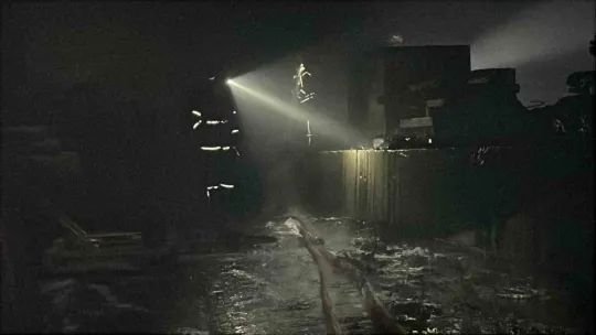 Kocaeli'de metal işleme atölyesinde yangın