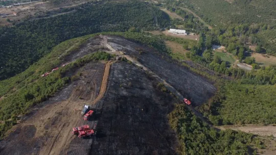 Kocaeli'deki orman yangını kontrol altında