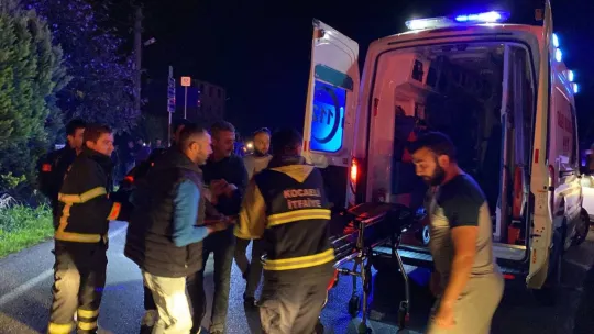Kocaeli'de otomobil elektrik direğine çarptı: 4 yaralı