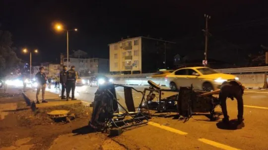 Kocaeli'de otomobil ile kasalı motosiklet çarpıştı! 1 ağır yaralı!