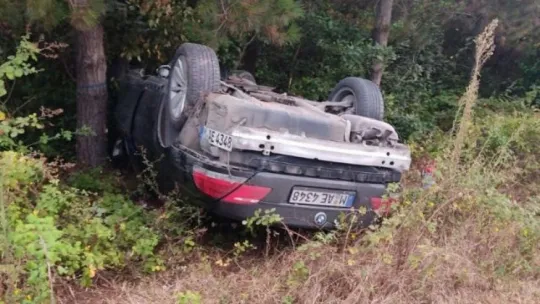 Kocaeli'de otomobil takla attı: 1 yaralı!