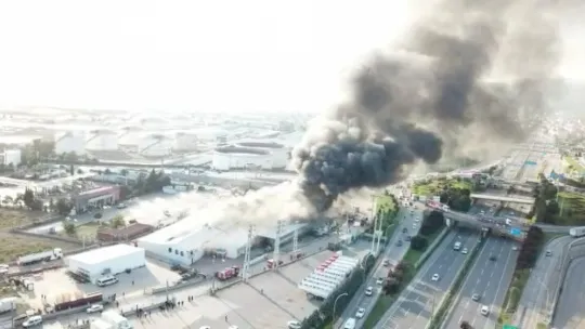 Yangına müdahale sürüyor