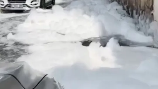 Kocaeli'de sağanak sonrası şaşırtan görüntü