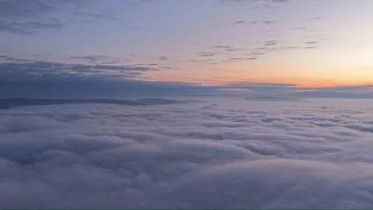 Kocaeli'de sis bulutları arasında kartpostallık görüntüler