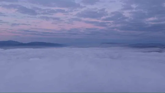 Kocaeli'de sis bulutları arasında kartpostallık görüntüler