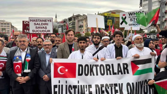 Kocaeli'de Sumud Filosu için dev miting