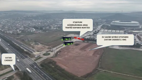 Kocaeli'de Türkiye-Gürcistan maçı nedeniyle bazı yollar trafiğe kapatılacak