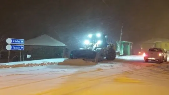Kocaeli'de yoğun kar yağışı