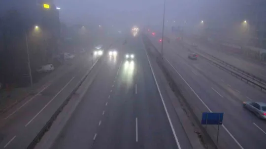 Kocaeli'de görüş mesafesi 75 metreye düştü